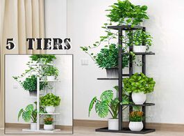 Foto van Meubels 5 tier iron craft plant shelves flower pot holder garden rack display stand succulent plants