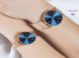Foto van Horloge 2020 couple watches for lovers lige top brand luxury quartz clock waterproof wristwatch fash