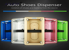 Foto van Huis inrichting automatic shoes cover dispenser machine household stepping disposable booties maker 
