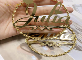 Foto van Sieraden custom earrings rose gold stainless steel round name new environmentally friendly material 