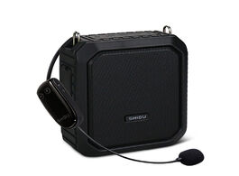 Foto van Elektronica shidu 18w portable voice amplifier wireless uhf microphone waterproof bluetooth audio sp