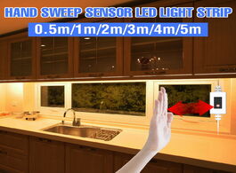 Foto van Lampen verlichting 5v led under cabinet light hand sweep flexible tape pir motion sensor 0.5 1 2 3 4
