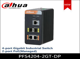 Foto van Beveiliging en bescherming dahua 4 port gigabit industrial switch with 2 poe managed pfs4204 2gt dp