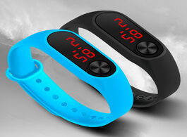 Foto van Horloge children s digital led sport watch casual silicone watches boys girls electronic wristwatch 
