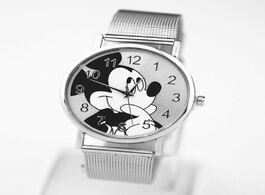 Foto van Horloge hello kitty clock new fashion cartoon mickey women watches reloj casual stainless steel meta