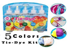 Foto van Huis inrichting fabric textile one step tie dye kit 5 colors diy design safe dyes liquid colorant in