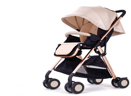 Foto van Baby peuter benodigdheden high landscape stroller easy to fold ultra light portable can sit reclinin
