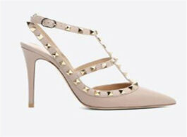 Foto van Schoenen shofoo shoes new versatile short necked slim heel with diamond high about 11cm
