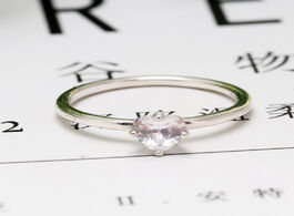 Foto van Sieraden 2020 new original 925 sterling silver clear heart solitaire ring for women resizable weddin