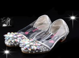 Foto van Baby peuter benodigdheden fashion cinderella crystal bright diamond leather shoes girl princess sing