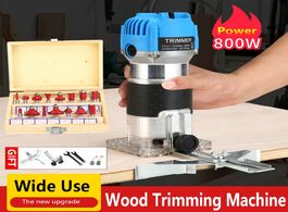 Foto van Gereedschap electric hand trimmer router wood carving machine with carrying case woodworking milling
