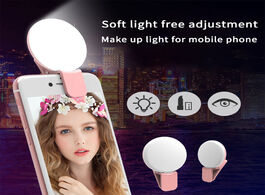 Foto van Telefoon accessoires portable selfie ring light for phone led soft clip lamp photography makeup mobi