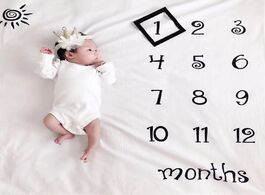 Foto van Baby peuter benodigdheden new hot sale newborn infant milestone blanket photography background prop 