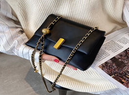 Foto van Tassen simple chain designer scrub pu leather crossbody bags for women 2021 s trend handbags branded