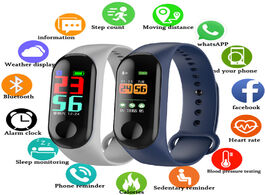 Foto van Horloge fxm intelligent sports men women bracelet heart rate sleep monitoring stepcounter waterproof
