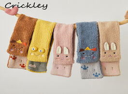 Foto van Baby peuter benodigdheden new cute cartoon animals scarf for boys girls winter warm fleece kids scar