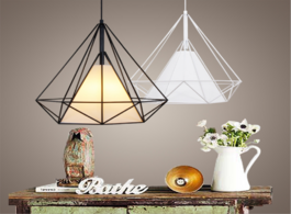 Foto van Lampen verlichting industrial wind lamp diamond dining chandelier bird cage art lighting simple iron