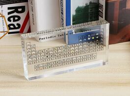 Foto van Huis inrichting acrylic periodic table display board desktop chemical element plate ornaments for ki
