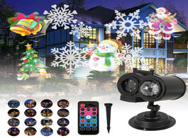 Foto van Lampen verlichting christmas snowflake laser light projector move snow outdoor indoor remote control
