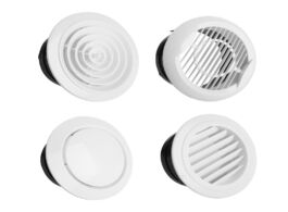 Foto van Woning en bouw adjustable air ventilation cover round ducting ceiling wall hole abs vent grille louv