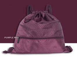 Foto van Tassen 50 42cm folding drawstring storage waterproof beam bag wear resistant sport with zipper pocke