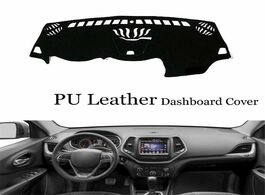 Foto van Auto motor accessoires fit for jeep cherokee dashboard console cover pu leather protector sunshield 