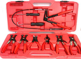 Foto van Auto motor accessoires 9pcs hose clamp clip removal plier kit swivel jaw fuel oil water pliers tool 