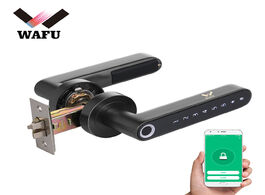 Foto van Beveiliging en bescherming wafu wf 016 fingerprint door lock smart bluetooth password handle app unl