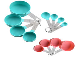 Foto van Huis inrichting 8pcs multi purpose spoons cup measuring tools pp baking accessories stainless steel 