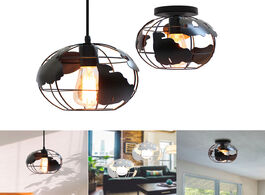 Foto van Lampen verlichting rustic industrial pendant ceiling lights metal globe chandelier lamp shades lumin