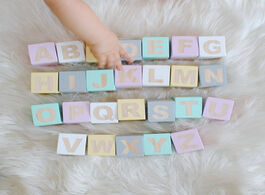 Foto van Huis inrichting wood letters numbers block baby room decoration diy craft alphabet for kids educatio
