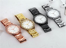 Foto van Horloge brand new top ladies watch women reloj mujer stainless steel belt wild lady creative fashion