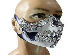Foto van Sieraden terror pearl rhinestones mask male female stage accessories funny halloween party show sing