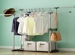 Foto van Meubels clothes rack simple landing provincial space bedroom home room storage for hanging