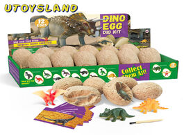 Foto van Speelgoed 12pcs dinosaur eggs excavation set diy dino dig kit archaeology science stem gift model ed