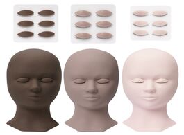 Foto van Schoonheid gezondheid eyelash extension head mold mannequin for eyelashes practice lash dummy set