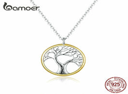 Foto van Sieraden bamoer tree of life pendant necklace for women sterling silver 925 family chain necklaces l