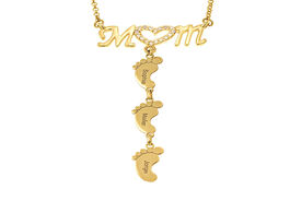 Foto van Sieraden 3umeter mom choker name necklace pendant custom zirconia necklaces personalized inlay with 