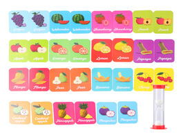 Foto van Speelgoed 1 set children fruit pair up cards memory matching card game early educational toys