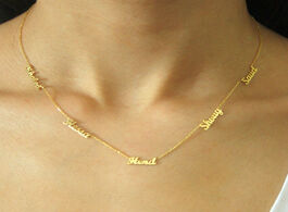 Foto van Sieraden custom 1 6 multiple names necklace kids personalized nameplate choker necklaces mom dad jew