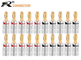 Foto van Elektrisch installatiemateriaal 20pcs 10pairs nakamichi banana plugs 24k gold plated 4mm connector w