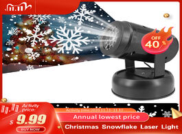 Foto van Lampen verlichting christmas snowflake laser light snowfall projector led stage white snowstorm lamp