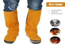 Foto van Gereedschap leather flame retardant welding spats safety boot heat abrasion resistant foot protectio