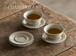 Foto van Huis inrichting chanshova 30 40ml chinese style glaze ceramic small coffee cup saucer set teacup dri