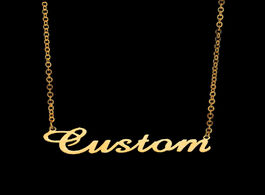 Foto van Sieraden customized fashion stainless steel name necklace personalized letter gold choker pendant na