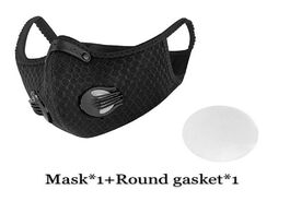 Foto van Beveiliging en bescherming mask fashion cotton for woman man cloth activated carbon filter with valv