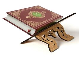 Foto van Huis inrichting wooden eid al fitr islamic book shelf bible frame kuran quran koran holy stand holde