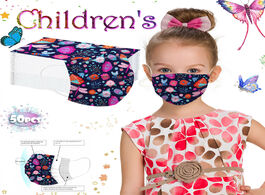 Foto van Baby peuter benodigdheden headband mascarillas 50pcs children mask butterfly disposable protection t