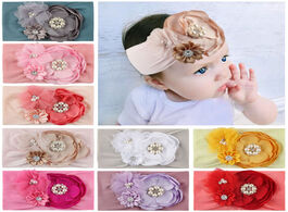Foto van Baby peuter benodigdheden infant girls hairband lace flowers print cute headband headwear apparel ph