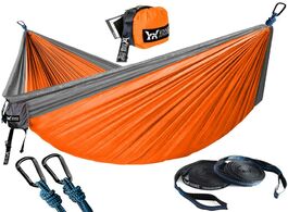 Foto van Meubels hiking camping hammock outdoor garden hanging portable parachute nylon double hammocks with 
